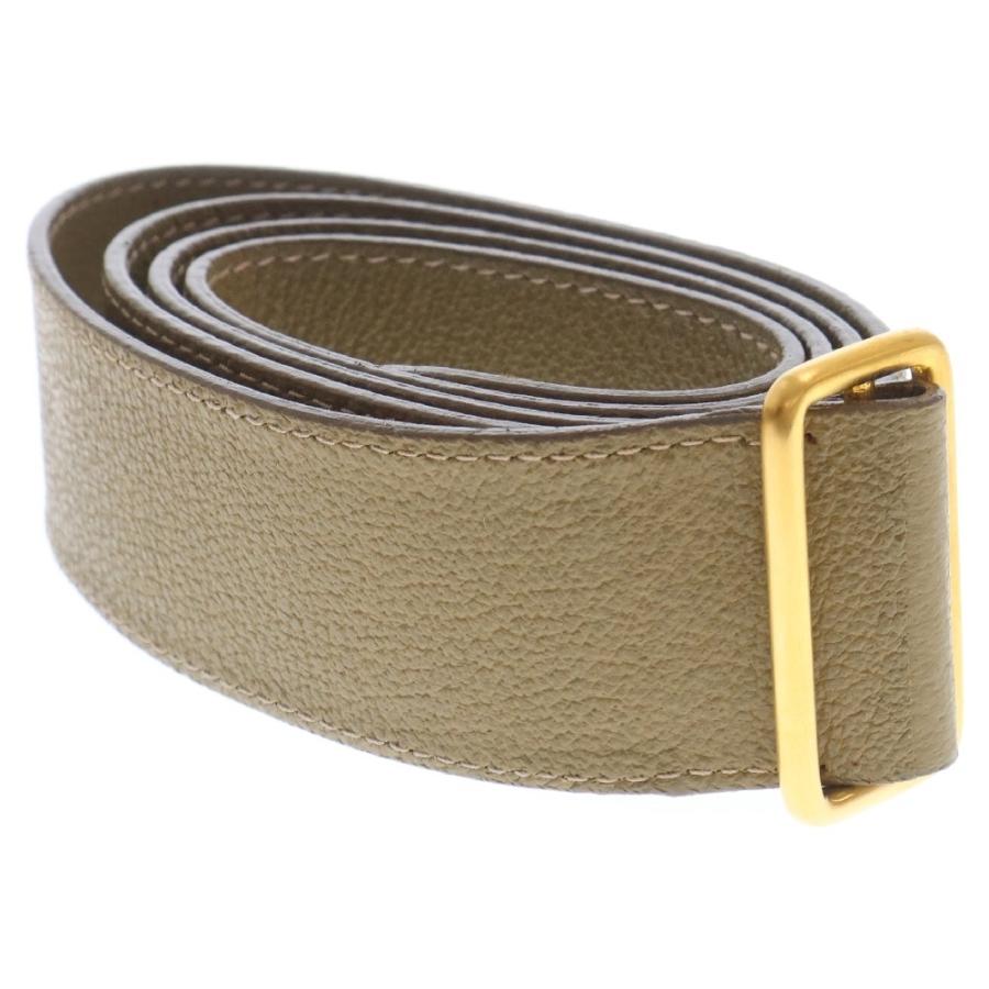 GUCCI グッチ ショルダーバッグ カーキ レザー×スエード 斜め