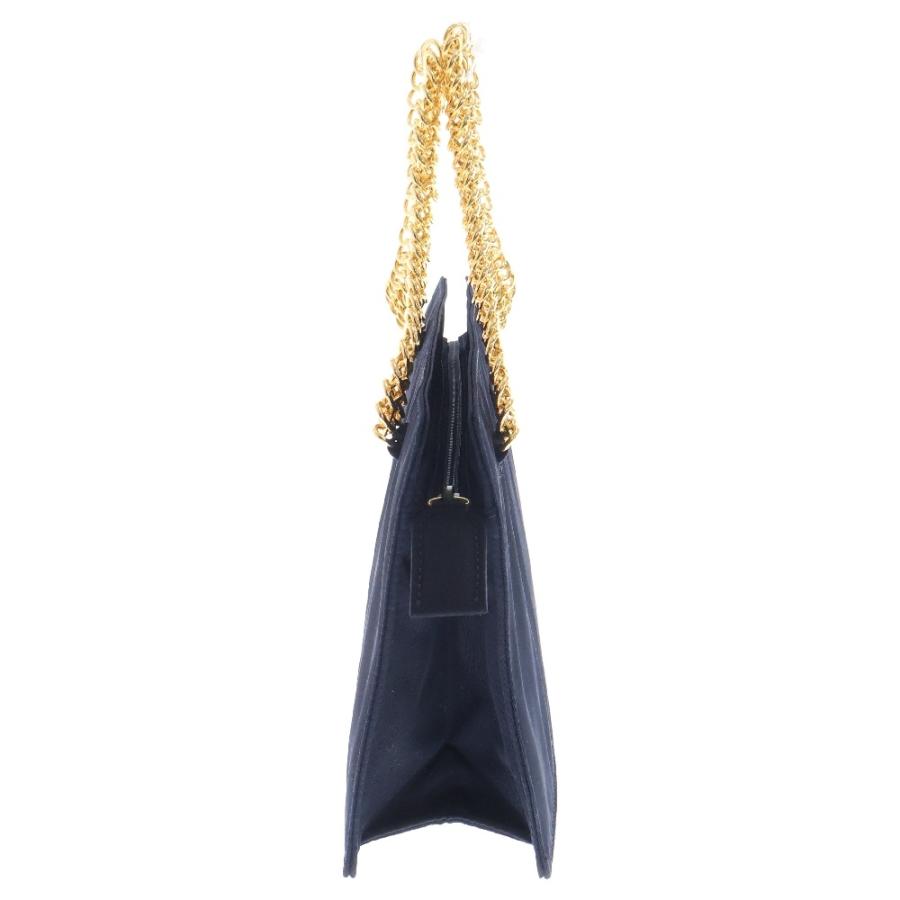 PRADA（プラダ） チェーンハンドバッグ ネイビー テスート