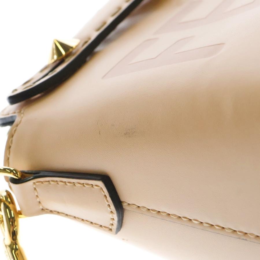 FENDI（フェンディ） バイザウェイ スモール ロゴ ピンク レザー