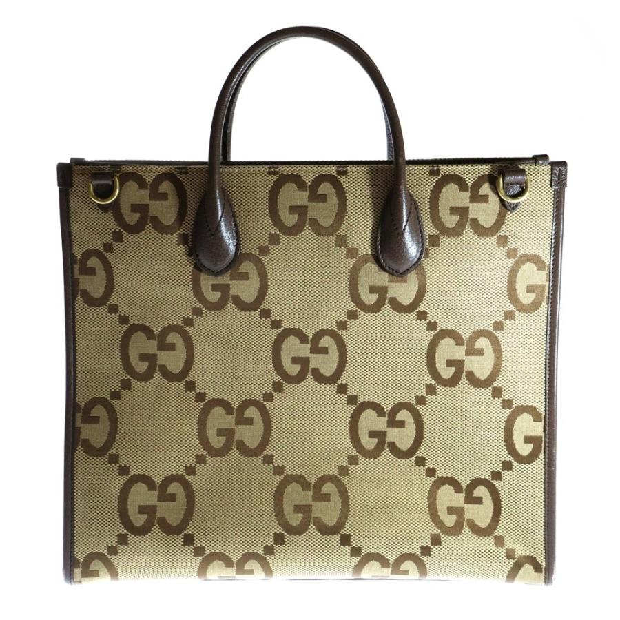 GUCCI（グッチ） ジャンボGG トートバッグ ハンドバッグ ブラウン