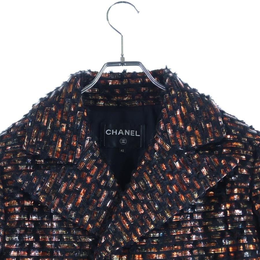 CHANEL（シャネル） ココマークボタン シャギー PVC 総柄 ダブル  