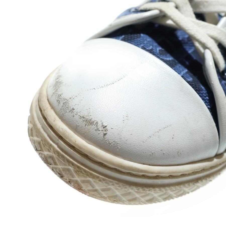 DIOR ディオール オブリーク柄 キャンバス レザー レースアップ