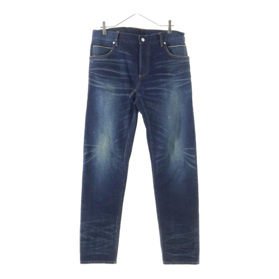 BALMAIN（バルマン） ユーズド加工 テーパード デニムパンツ ジーンズ