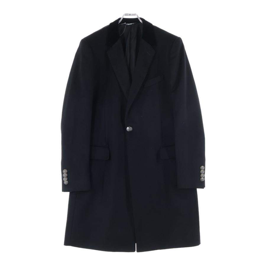 ドルチェ＆ガッバーナ ベロアチェスターコート ロングコート 希少 ドルチェアンドガッバーナ 上質 ベロア デザイン ダブル