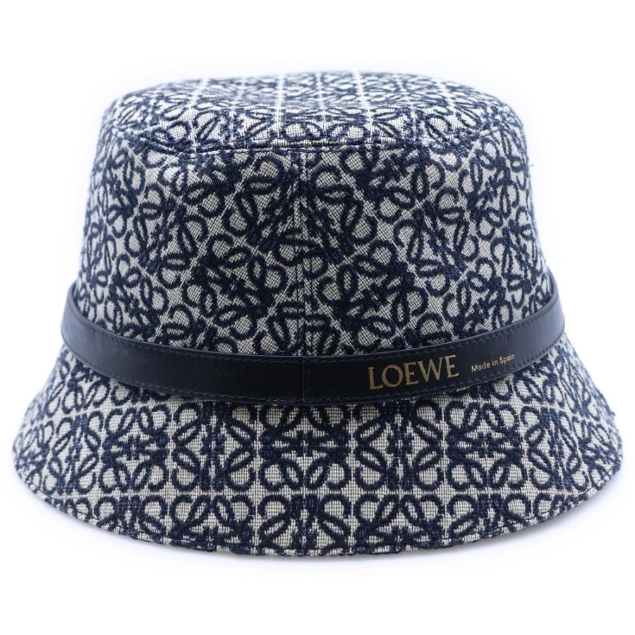 LOEWE（ロエベ） アナグラム バケットハット ネイビー×グレー