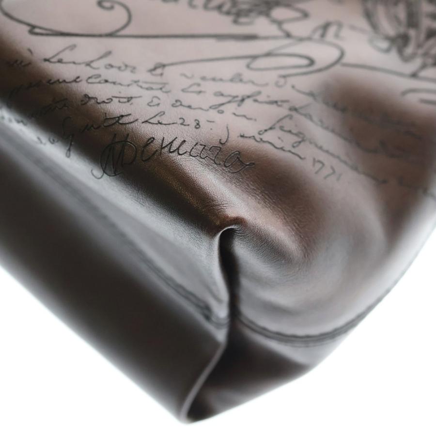 Berluti（ベルルッティ） カリグラフィ ソフトポーチ ケース ブラウン