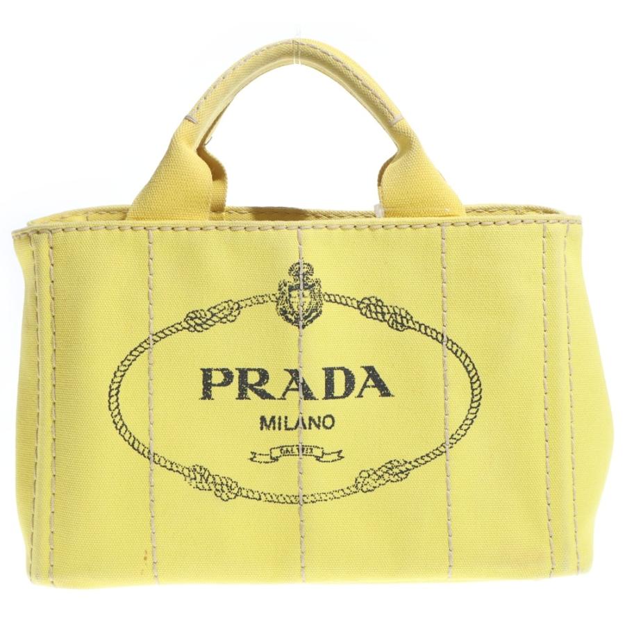 PRADA（プラダ） カナパ ハンドバッグ トートバッグ イエロー 