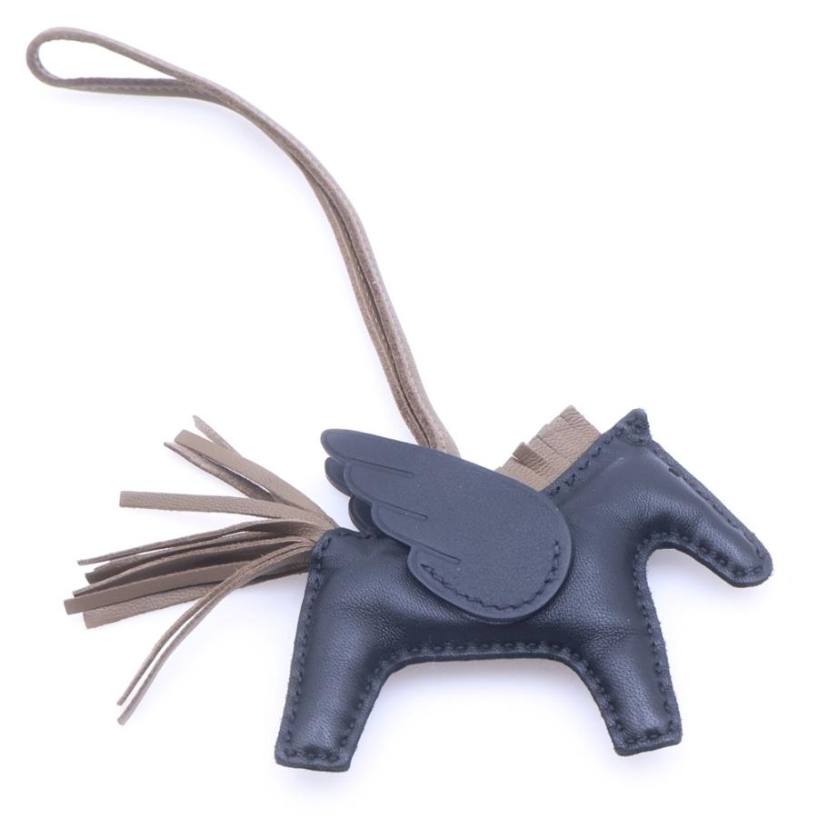美品 HERMES エルメス ロデオ チャーム キーホルダー ペガサス PM 
