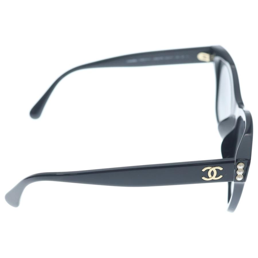 CHANEL シャネル ココマーク フェイクパール サングラス ブラック グラデーションレンズ 5482-H-A CHANEL（シャネル） ココマーク フェイクパール サングラス ブラック
