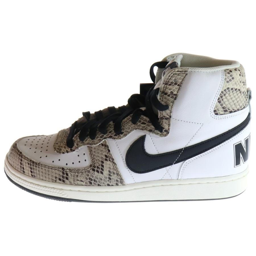 NIKE（ナイキ） TERMINATOR HIGH COCOA SNAKE ターミネーター ココアスネーク 白蛇 ハイカットスニーカー ...