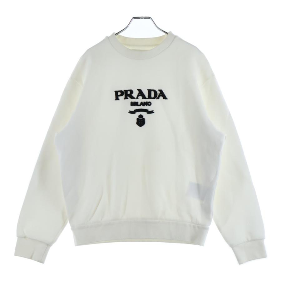 PRADA（プラダ） 21AW ベロア ベルベット ロゴ刺繍 テクニカルコットン