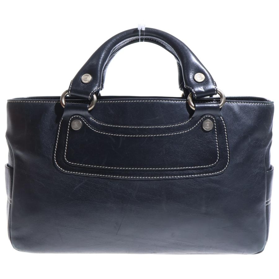 CELINE（セリーヌ） マカダム ブギーバッグ ブラック レザー