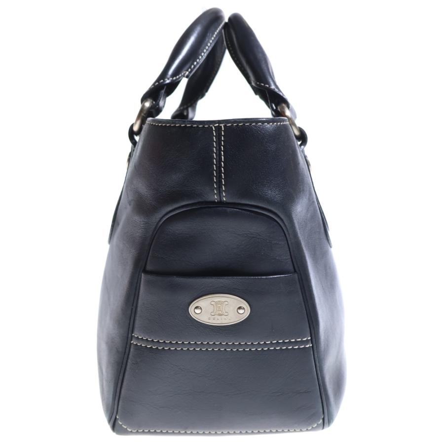 CELINE（セリーヌ） マカダム ブギーバッグ ブラック レザー