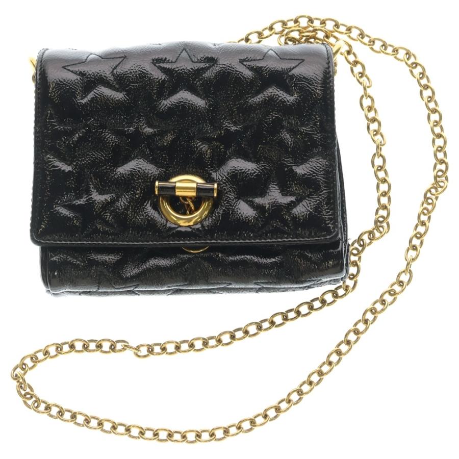 【美品】イヴサンローラン ハンドバッグ チャーム レザー ゴールド金具 Yves Saint Laurent（イヴ・サンローラン） スターモチーフ チェーン