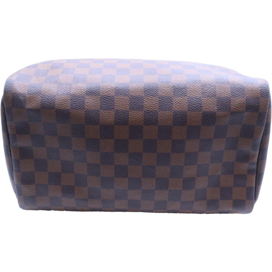LOUIS VUITTON ルイヴィトン ダミエ スピーディ30 ハンドバッグ ボストンバッグ ブラウン レザー×PVC N41531 ゴールド金具