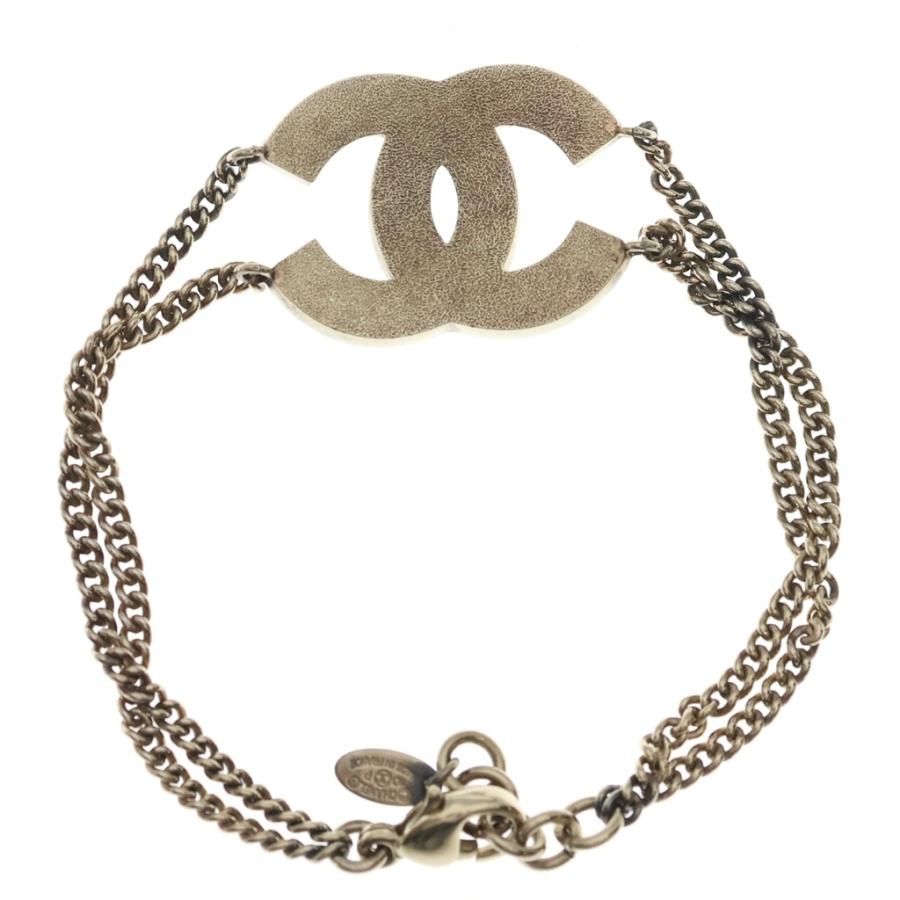 CHANEL（シャネル） ココマーク ラインストーン ブレスレット ゴールド