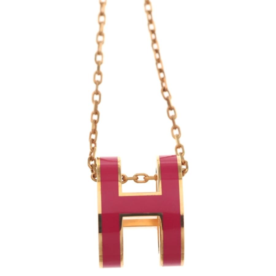 HERMES（エルメス） ポップアッシュ H ロゴ エナメル ネックレス