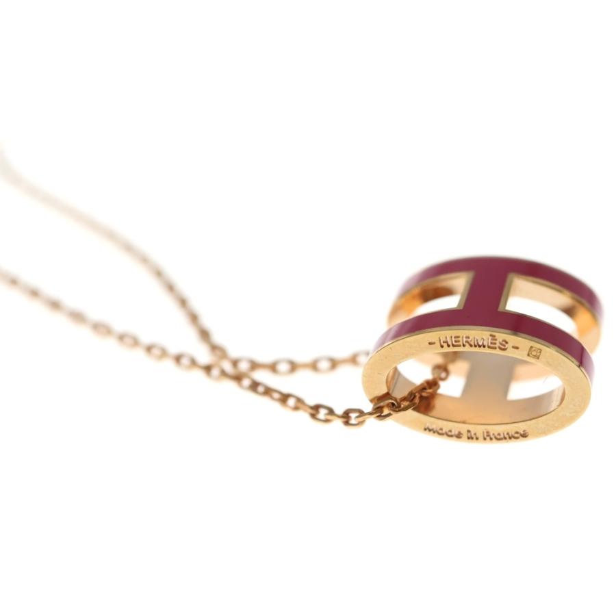 HERMES（エルメス） ポップアッシュ H ロゴ エナメル ネックレス