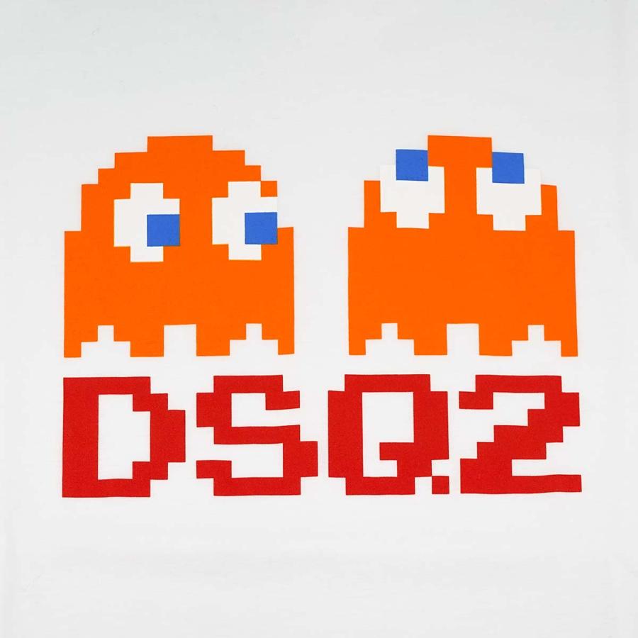 DSQUARED2 ディースクエアード 半袖Tシャツ S71GD1350 S23009 PAC-MAN COOL FIT メンズ パックマン コラボ 100 WHITE ホワイト｜shopcarves｜04