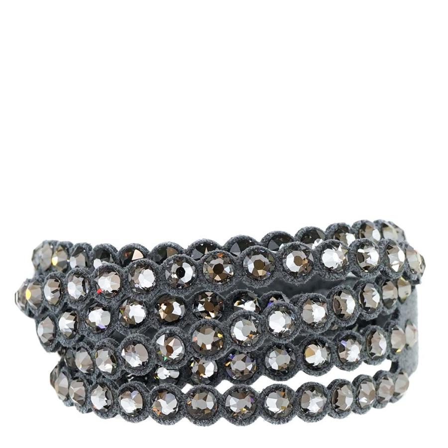 SWAROVSKI スワロフスキー ブレスレット 5512509 Power Slake Bracelet レディース バングル Power Collection DARK GREY ダークグレー