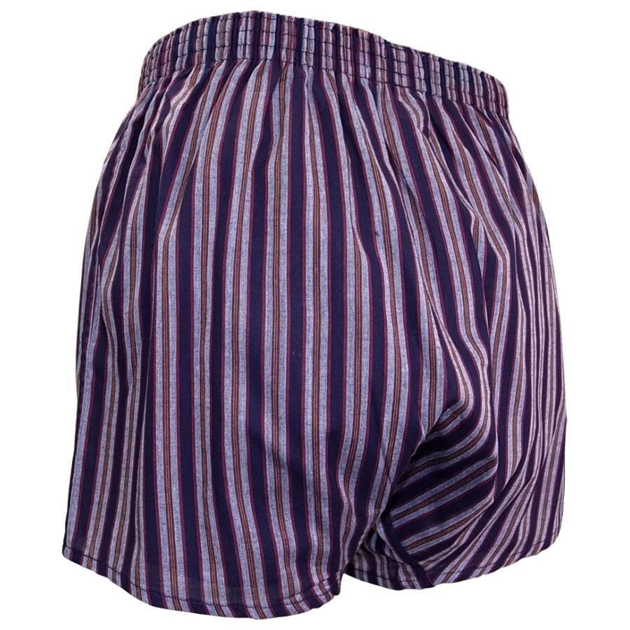 メンズ 和柄 トランクス 先染め ストライプ 縞柄 ３柄セット 送料無料 前開き ボタン付き 底マチ仕様 オリジナル柄 [セレスティアル] |  | 09