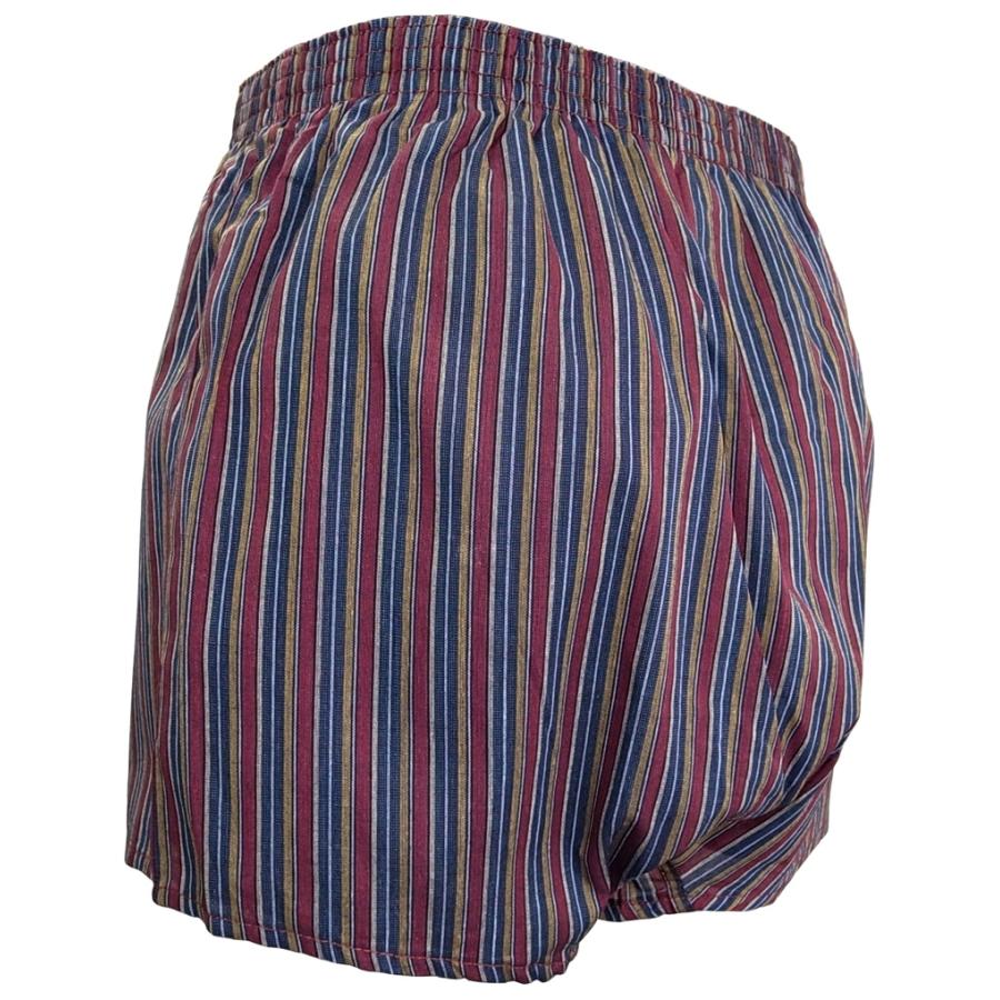 メンズ 和柄 トランクス 先染め ストライプ 縞柄 ３柄セット 送料無料 前開き ボタン付き 底マチ仕様 オリジナル柄 [セレスティアル] |  | 11