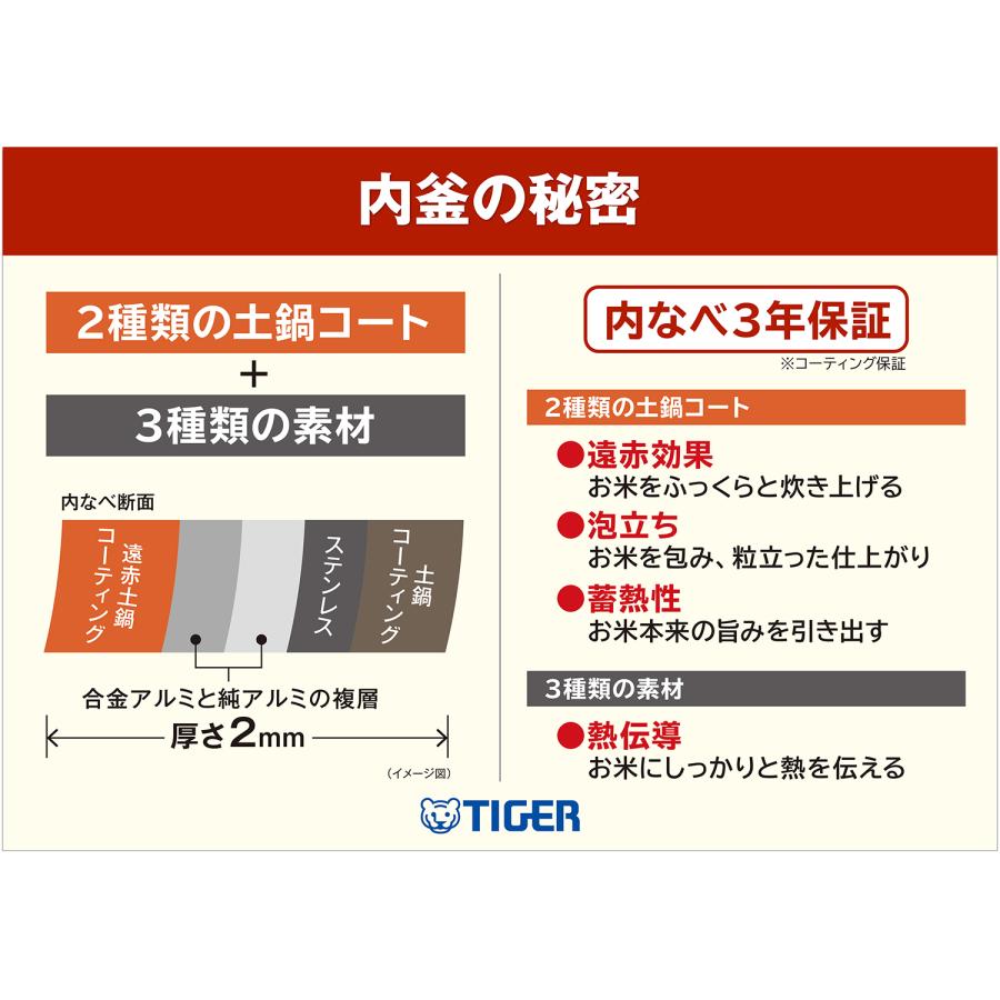 炊きたて 日本製 タイガー 圧力IH 炊飯ジャー 土鍋コーティング 炊きたて 日本製 タイガー 圧力IH 炊飯ジャー 土鍋コーティング