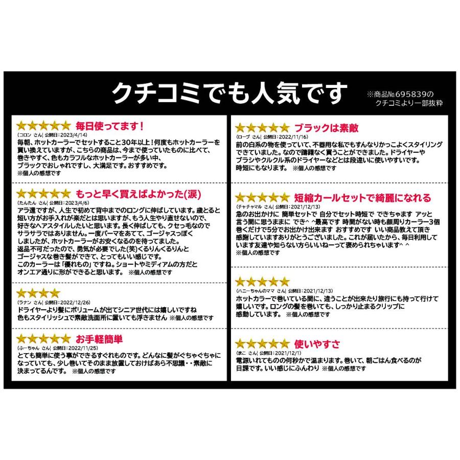 CREATEs（クレイツ） ワンウェイスリーカール ホットカーラーノアール