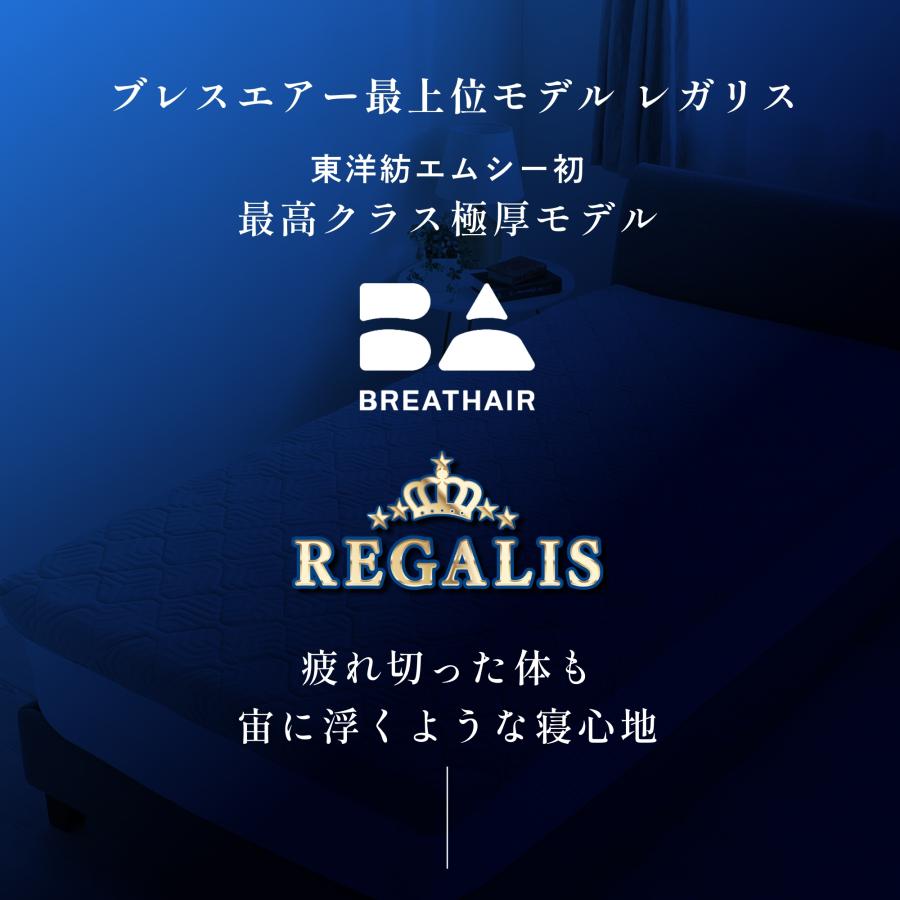 マットレス ブレスエアー レガリス ダブル 高反発 極厚マットレス