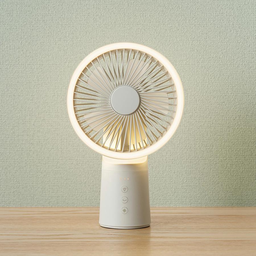 THREEUP（スリーアップ） 扇風機 充電式LEDマルチポータブルファン DF