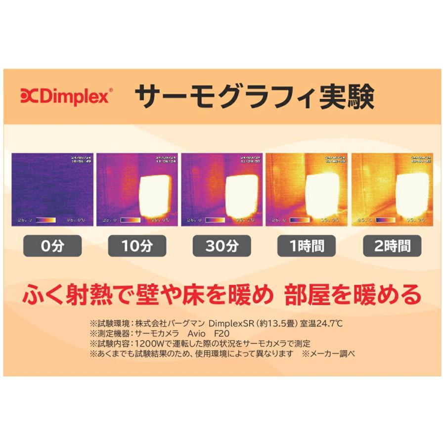 Dimplex（ディンプレックス） オイルフリーヒーター 暖房目安 8〜10畳