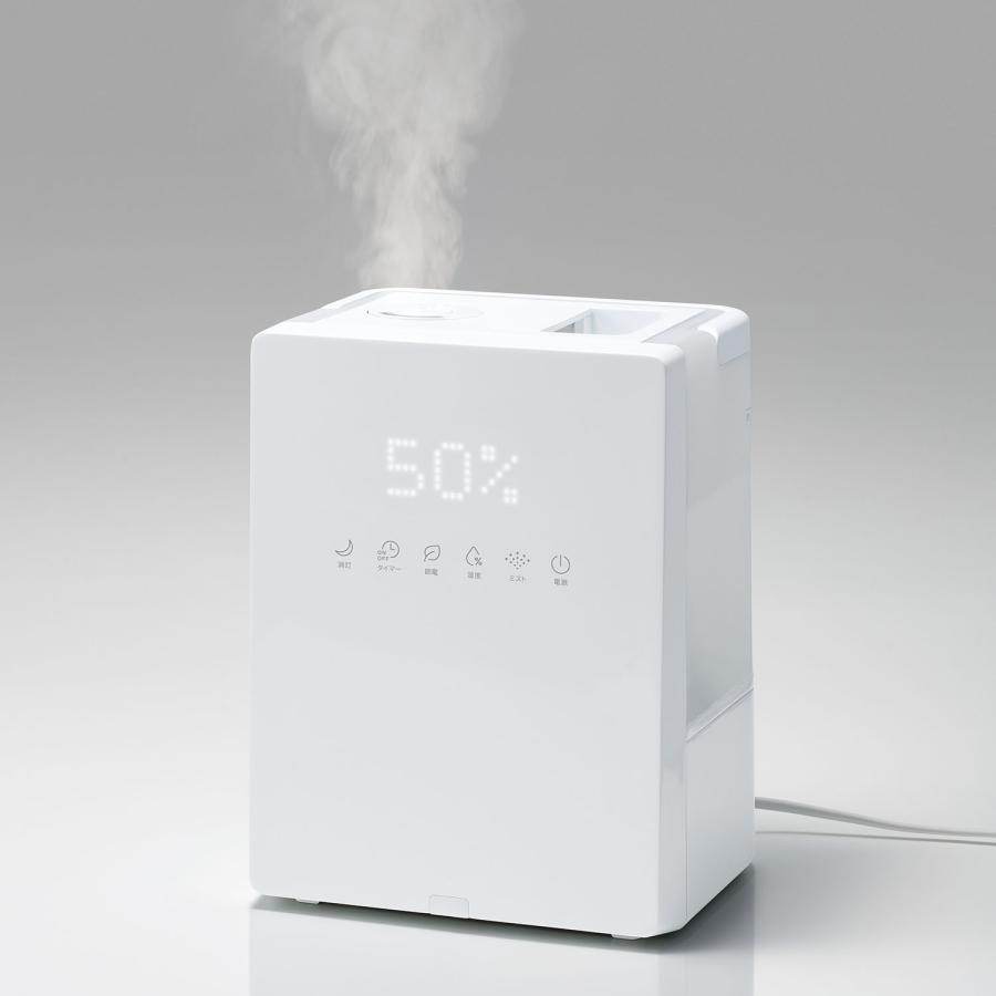 THREEUP（スリーアップ） 上部給水式 ハイブリッド加湿器 スクエア