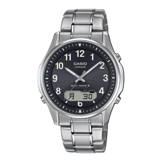 CASIO LINEAGE リニエージ 電波ソーラー 腕時計 ブラック メンズ LINEAGE 腕時計 カシオ 電波ソーラー腕時計 リニエージ メンズ