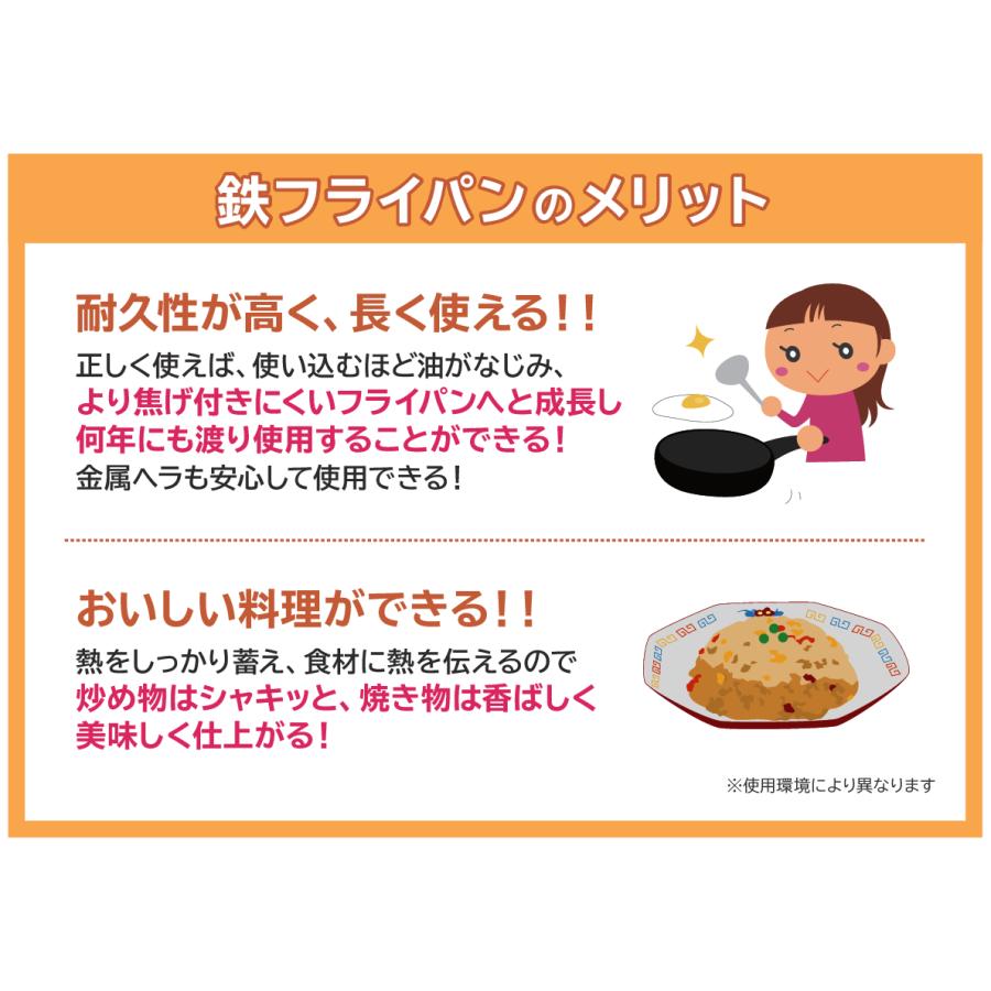 爆買 Wファイバーライン 鉄フライパンセット 特別レシピカード付 日本