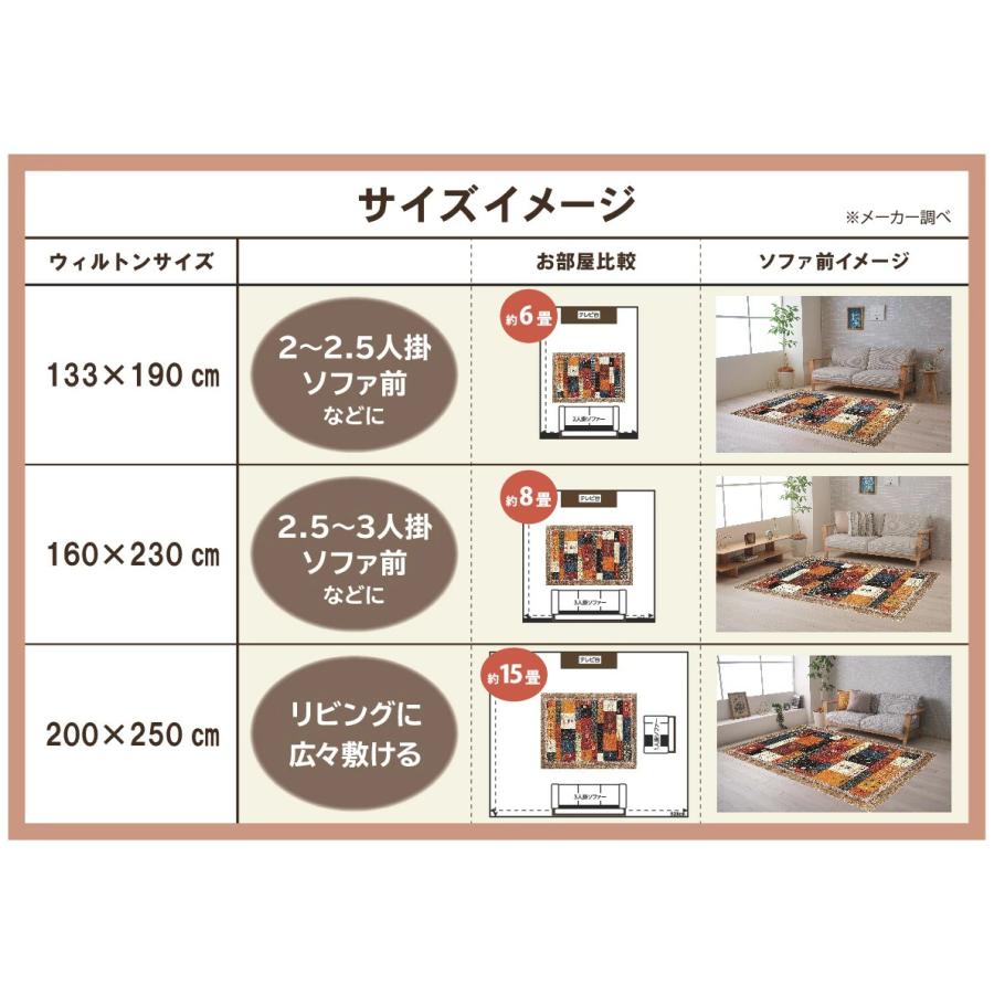 爆買 ラグマット ラグ じゅうたん サイズ：200×250cm ギャッベ 絨毯
