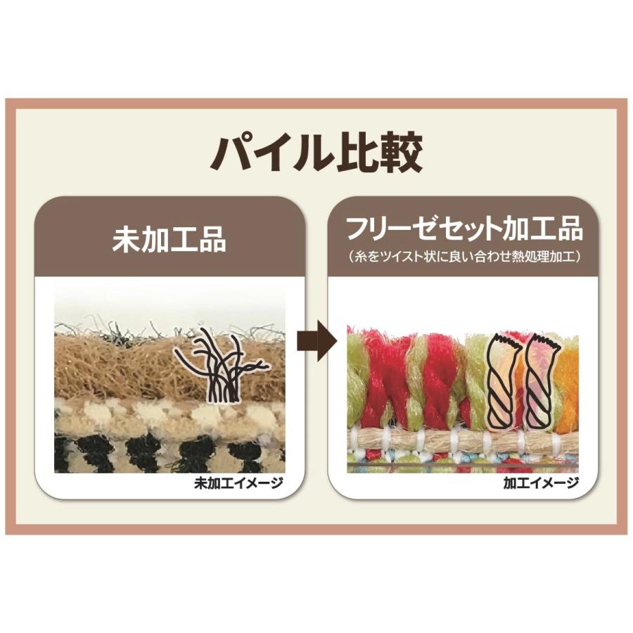 ラグマット ラグ じゅうたん サイズ：200×250cm ギャッベ 絨毯