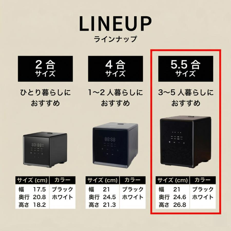 山善（YAMAZEN） 爆買 キューブ型マイコン炊飯器 5.5合 YJS-CM102