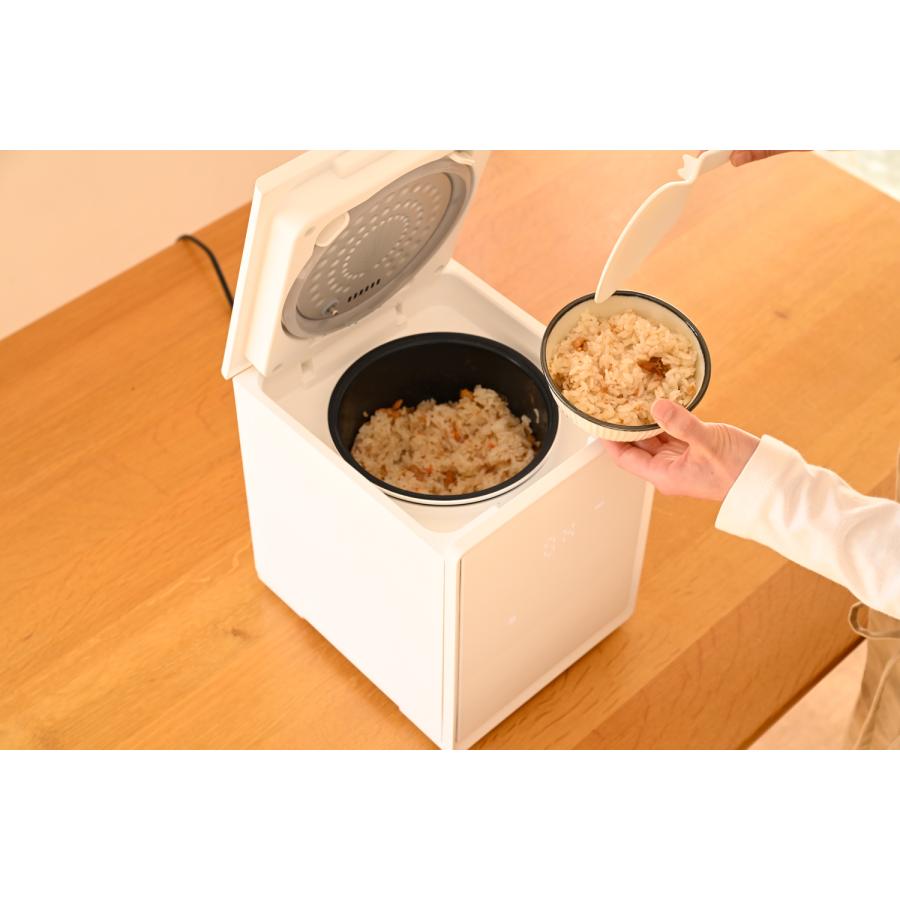 山善（YAMAZEN） 爆買 キューブ型マイコン炊飯器 5.5合 YJS-CM102