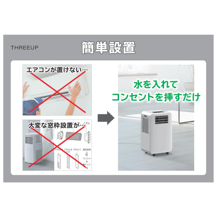 THREEUP（スリーアップ） スポットエアクーラー ダクトレス