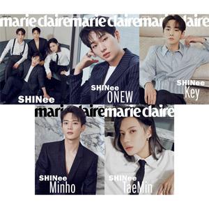 雑誌 Marieclaire 2021年8月号 Shinee 表紙 Onew Korea Key Taemin Magazine インタビュー記事掲載 商い Minho