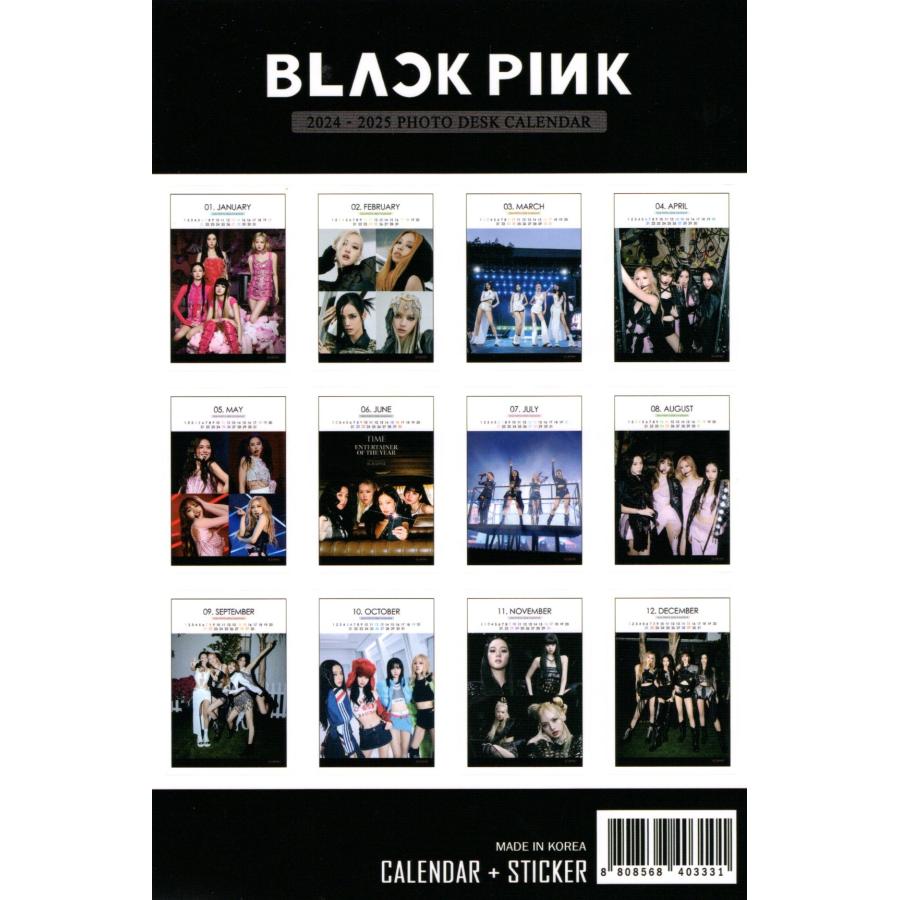 BLACKPINK (ブラックピンク) 卓上カレンダー /2024-2025年(2年分