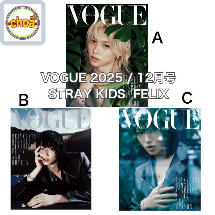雑誌 VOGUE 2025年 12月号 STRAY KIDS フィリックス 表紙, 画報 記事