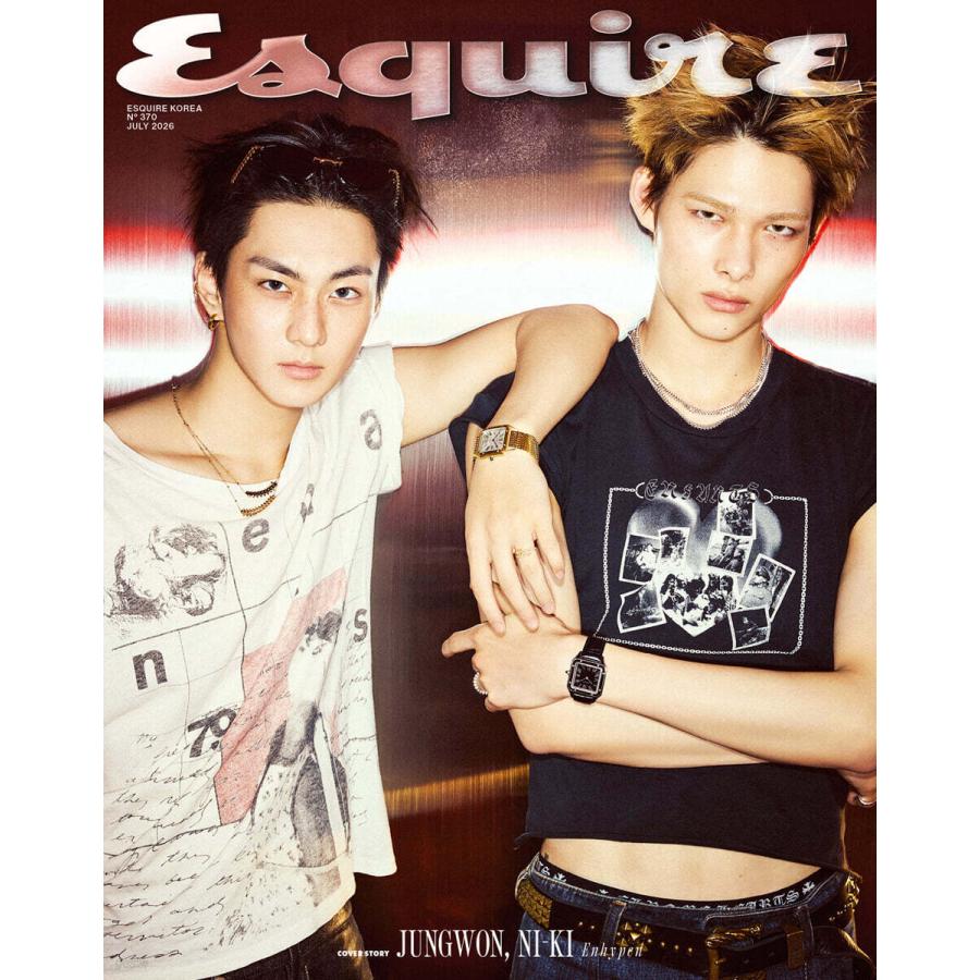 雑誌 esquire 2026年 7月号 ENHYPEN JUNGWON, NI-KI 表紙, 画報 記事