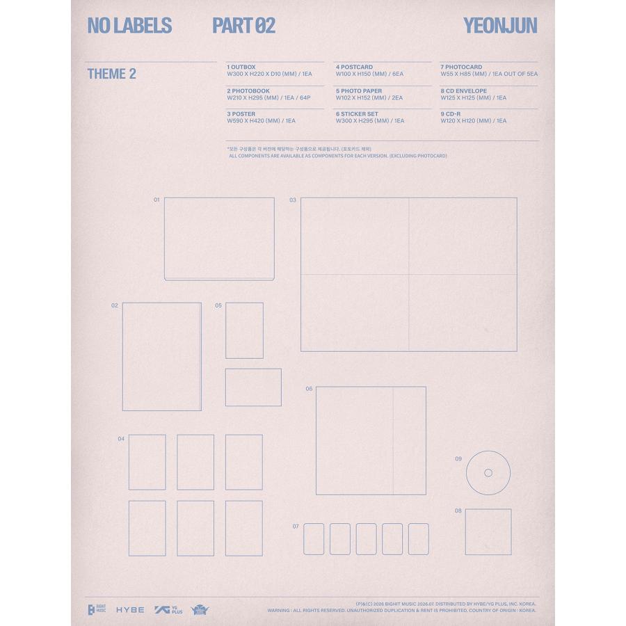 YEONJUN NO LABELS: PART 02 / 2nd Mini Album 3SET | TOMORROW X