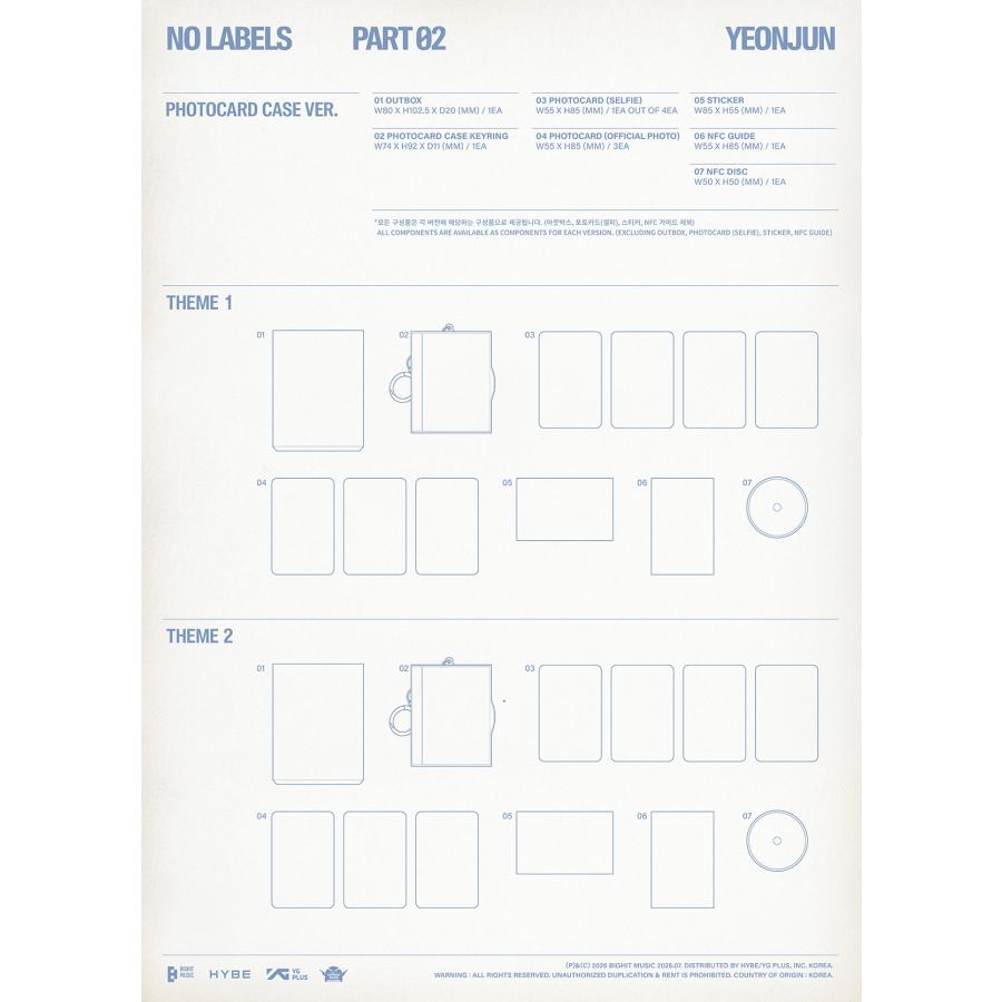 YEONJUN NO LABELS: PART 02 / 2nd Mini Album （Photocard Case Ver