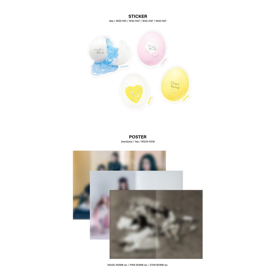 【新品未開封】ILLIT PHOTOBOOK bomb Merch　4点セット 楽天市場】ILLIT ミニ3集アルバム bomb 韓国チャート反映