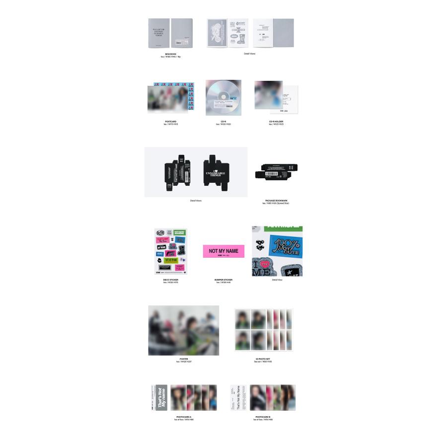 ILLIT NOT CUTE ANYMORE / 1ST SINGLE ALBUM (NOT Ver. MY NAME Ver