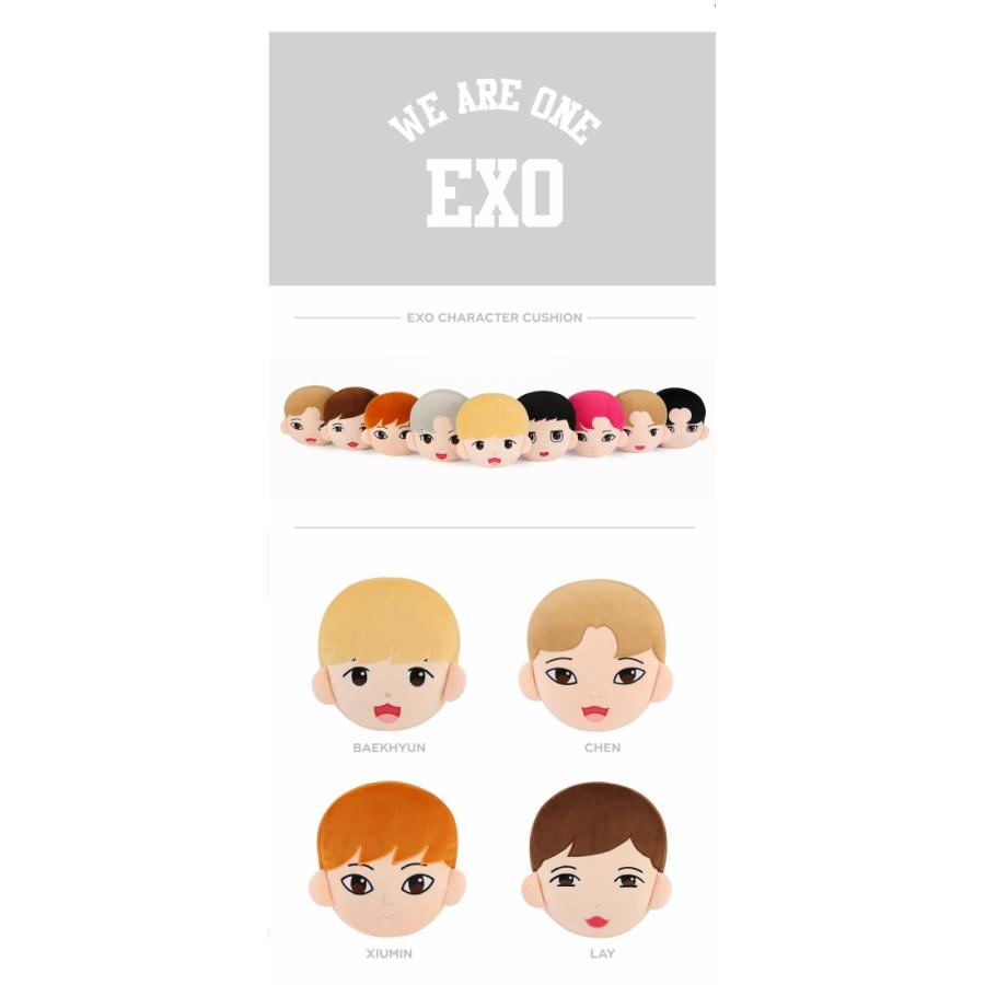 EXO CHARACTER CUSHION メンバー別選択 　公式グッズ exo｜shopchoax2｜02