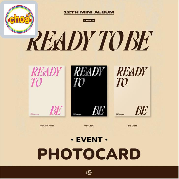 TWICE READY TO BE / 12TH MINI ALBUM 全3種中1種 ランダム WITHMUU 