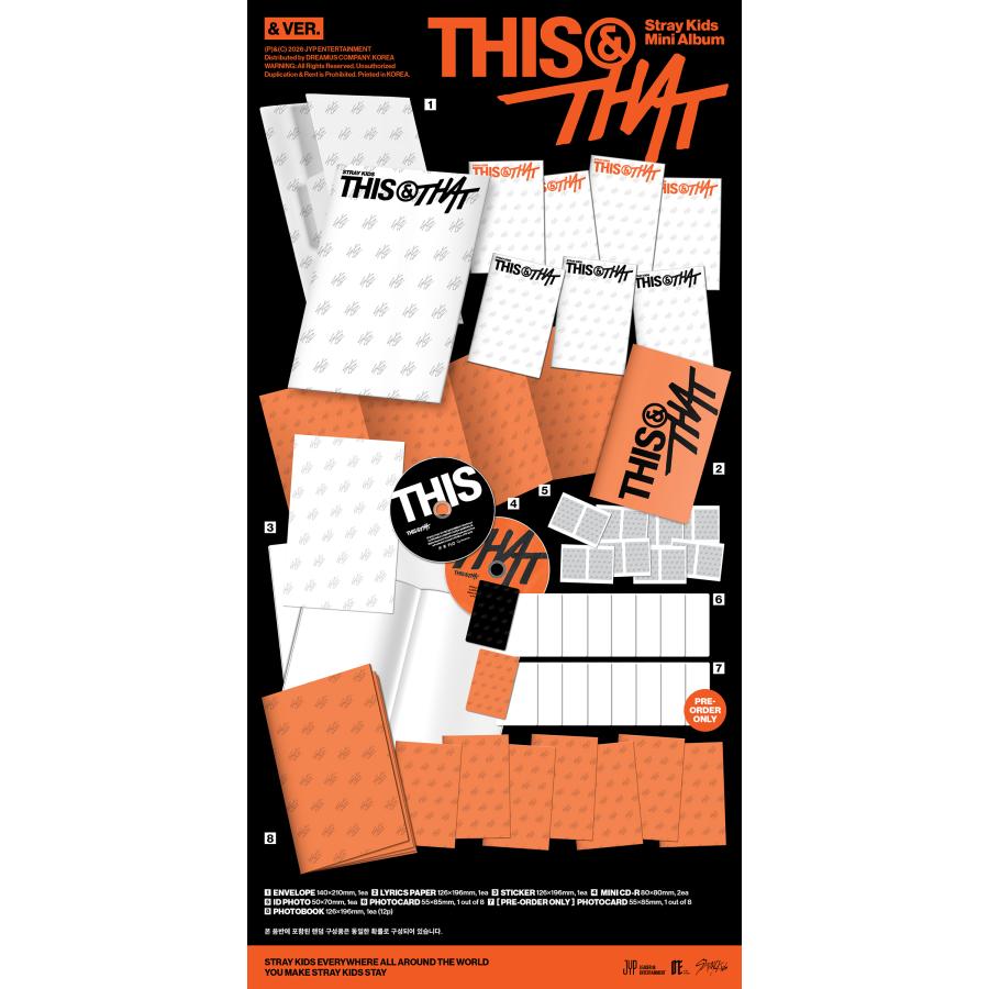 Stray Kids THIS & THAT / Mini Album (& VER.) SKZ : SHOP choax2